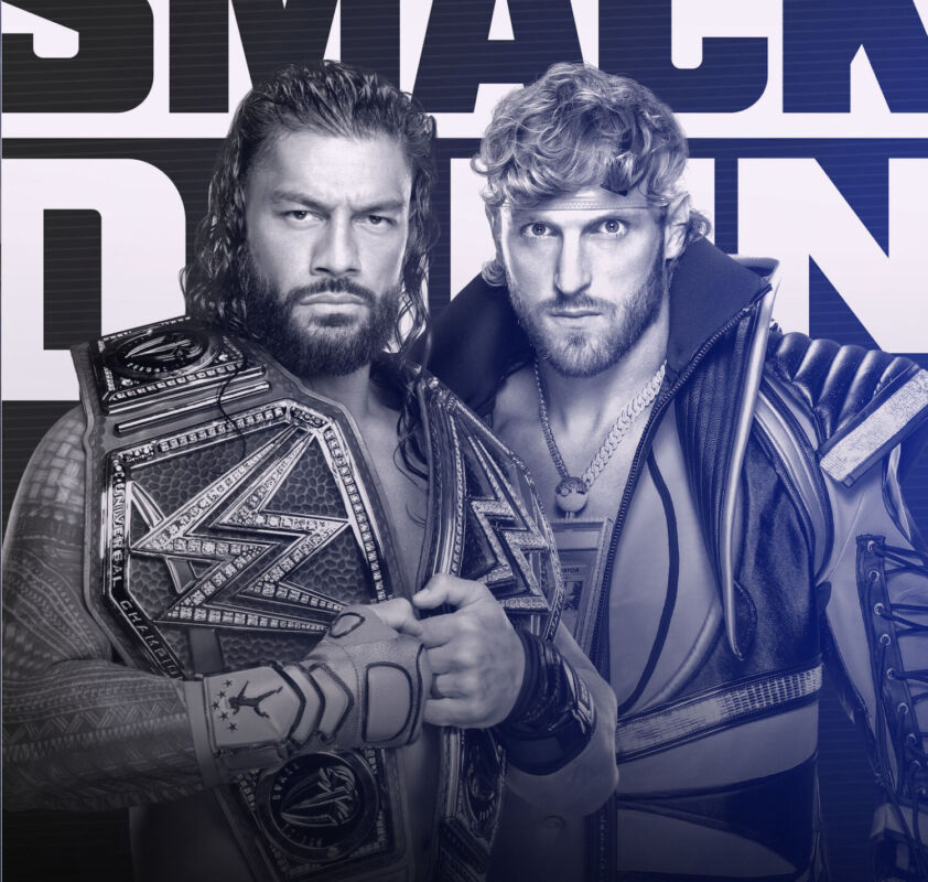 WWE FRIDAY NIGHT SMACKDOWN Season Premiere Roman Reigns and Logan Paul