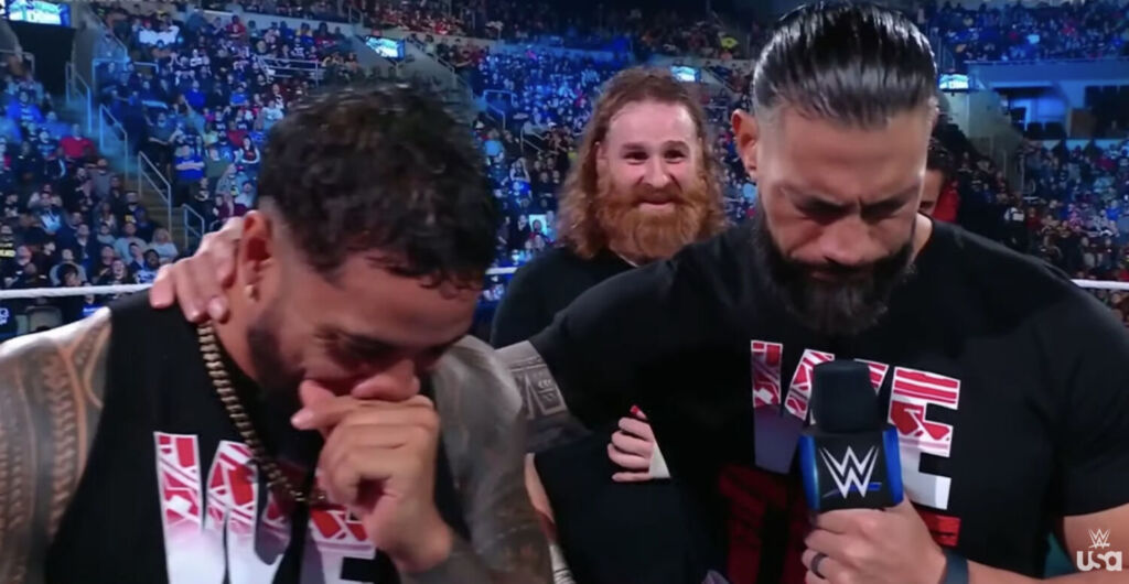 WWE FRIDAY NIGHT SMACKDOWN: Sami Zayn Tells Roman Reigns that Jey Uso ...