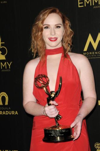 Y&R's Camryn Grimes (Mariah) takes home the gold in the Supporting Actress category.