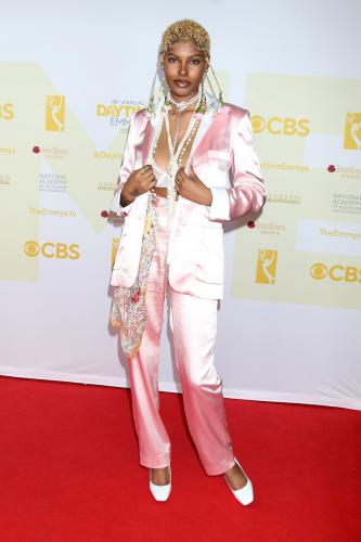 B&B's Diamond White (Paris) at her first Daytime Emmys event.