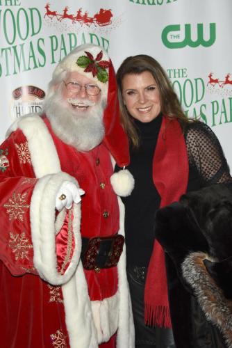 Santa had no idea he is standing next to thee Sheila Carter! B&B's Kimberlin Brown with the man of the hour.