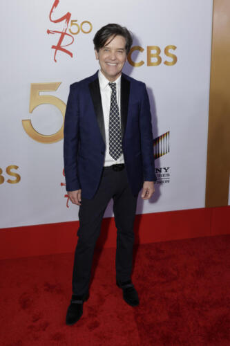 Michael Damian, who has returned a few times during the 50th as Danny Romalotti, ready to enjoy the celebration.